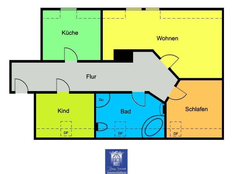 Wohlfühlwohnung unterm Dach! Wohnküche ... Tageslichtbad mit Wanne und Dusche! - Photo 1