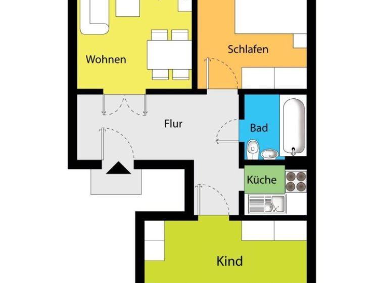 Verlockende Wohnung wartet auf Sie! - Foto 1