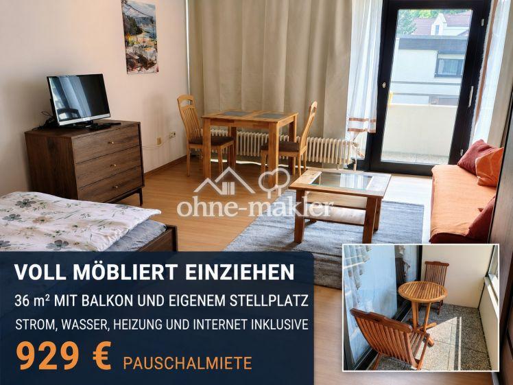 Möbliertes Businessappartment mit Balkon und Stellplatz - Foto 1
