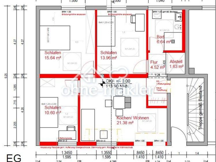 Sanierte 4-Zimmer-Erdgeschoss-Wohnung in Aldenhoven zu vermieten! - Foto 1