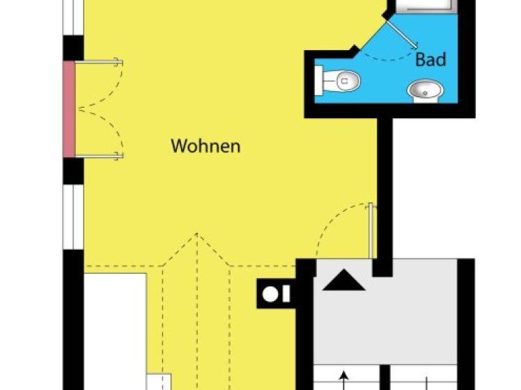 Hübsche Singlewohnung unterm Dach - Individuell und gemütlich! - Photo 1
