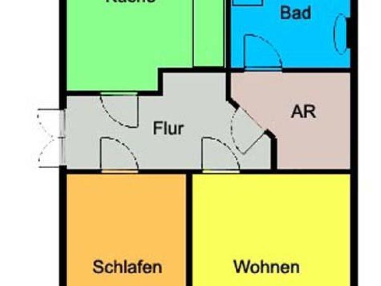 Gepflegte Wohnung mit Loggia, Blick ins Grüne und modernem Badezimmer! - Photo 1