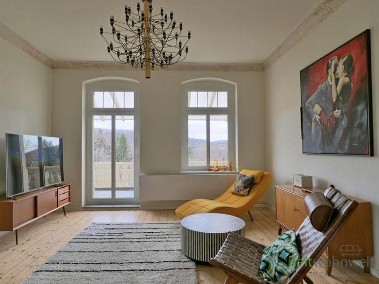 (EF1113_M) Gera: Röppisch, stilsicher möblierte Wohnung mit Holzdielung, Balkon, PKW-Stellplatz und Garten - Photo 1