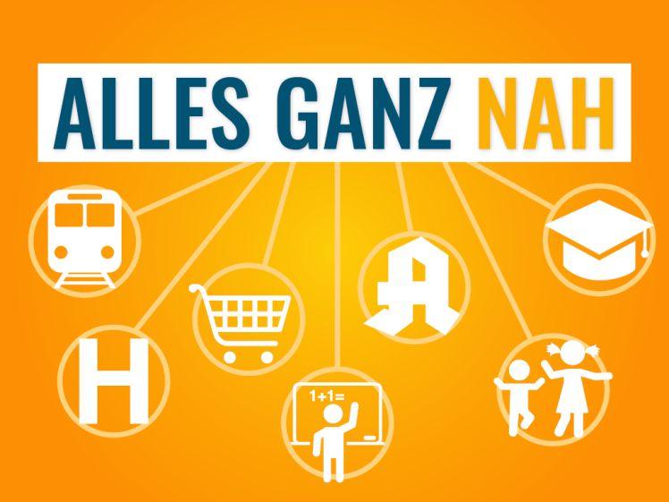 Alles ganz nah ... Bushaltestelle, Einkaufsmarkt und Schule - Foto 1