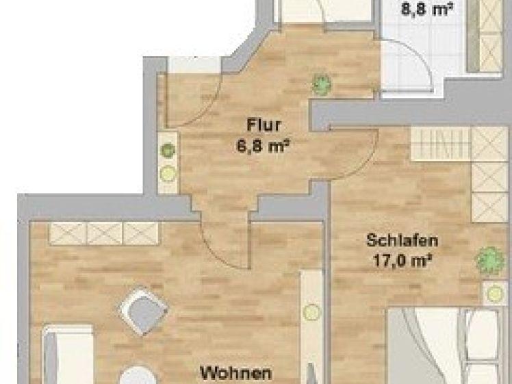 Bezaubernde Wohnung mit Einbauküche und Balkon! - Foto 1