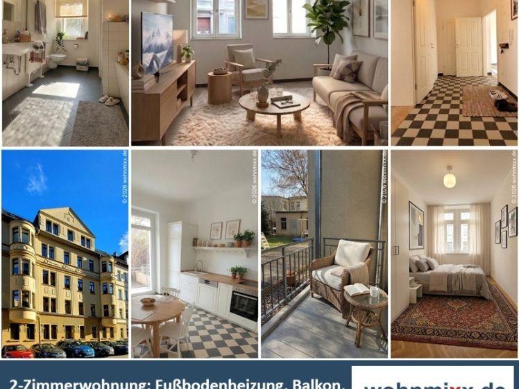 2-Raum-Wohnung mit perfekter Ausstattung: Fußbodenheizung, Balkon, Bad mit Du & Wanne, Gäste-WC... - Photo 1