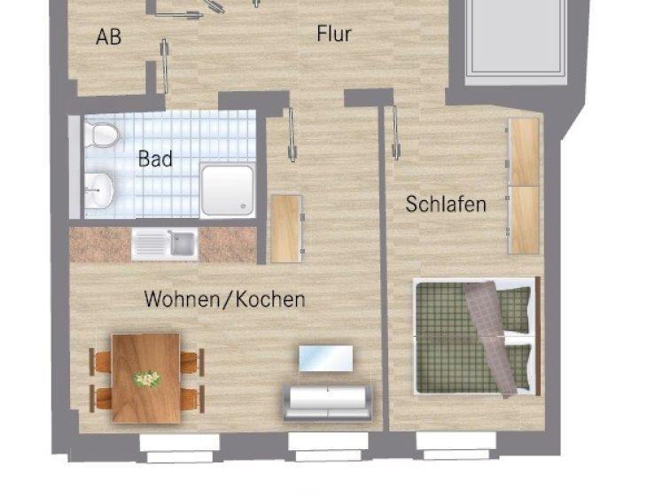 Schickes Wohnen mit Einbauküche und Fußbodenheizung in zentraler Lage! - Foto 1