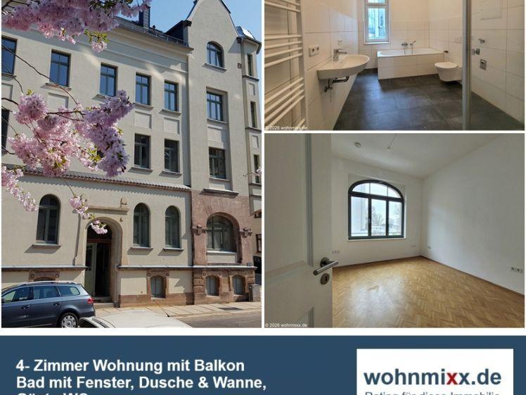 Komfortables Wohnen: 4 Zimmer und Balkon - Fußbodenheizung, Kaminanschluss im Wohnzimmer - Photo 1