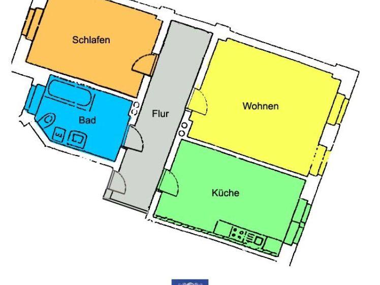 Optimal geschnittene Dachwohnung mit Blick, großer Küche und Tageslichtbad! - Foto 1
