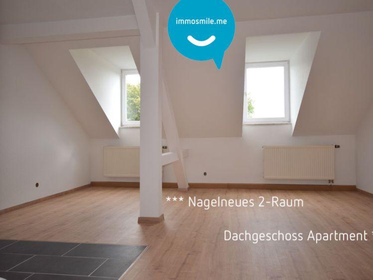 Dachgeschoss • Kaßberg • 2 Raum Apartment • Bad mit Dusche • neues Laminat • Einbauküche • Kaßberg - Photo 1