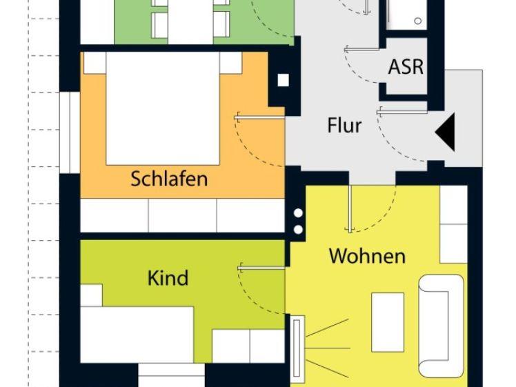Entzückende Wohnung mit separater Küche! - Foto 1