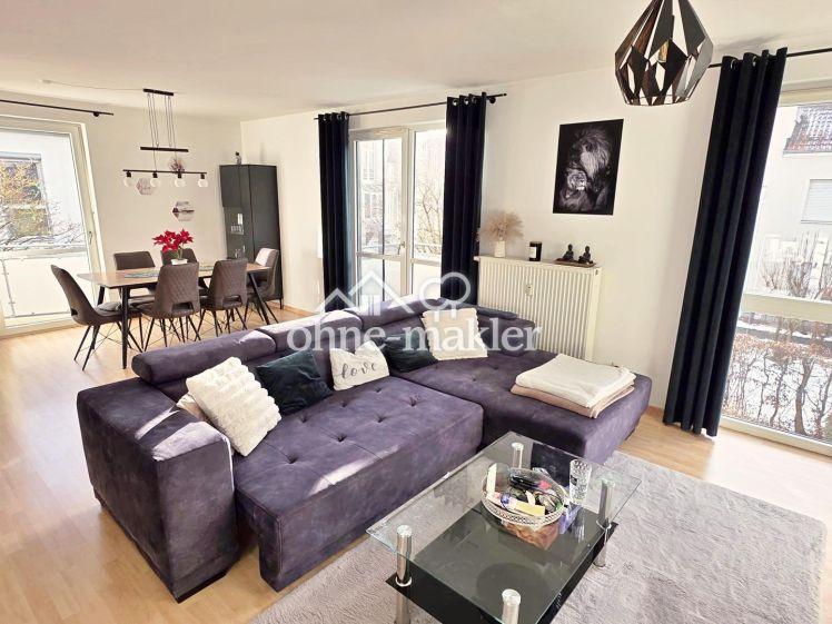 * Blick ins Grün mit viel Sonne; 2 Balk.; EBK; Top Lage vor d. Toren Münchens; nwtg; attr. Grundriss - Foto 1