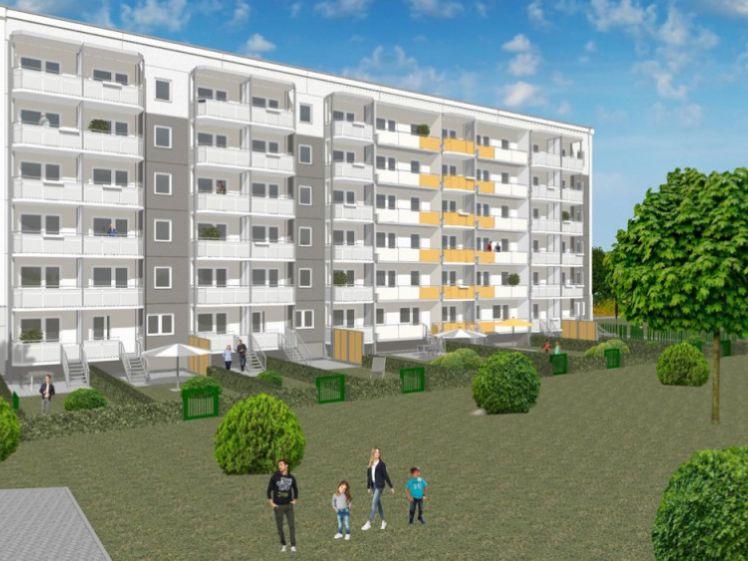 Erstbezug nach Modernisierung - gemütliche 2-Raum Wohnung mit Balkon und Garten - Photo 1