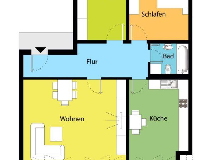Erstbezug! Individueller Dachtraum, liebevoll saniert! Fußbodenheizung, Wohnküche, Parkett! - Photo 1