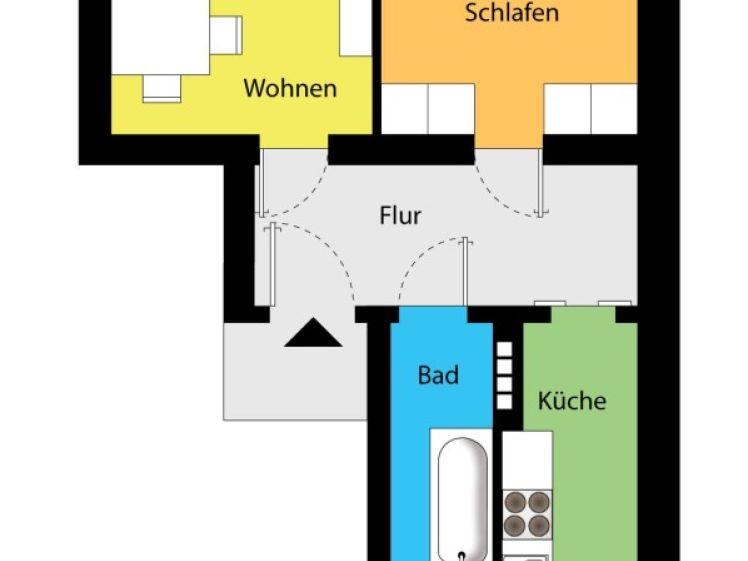 Ihr neues Zuhause wartet auf Sie! Tageslichtbad! Separate Küche! - Photo 1