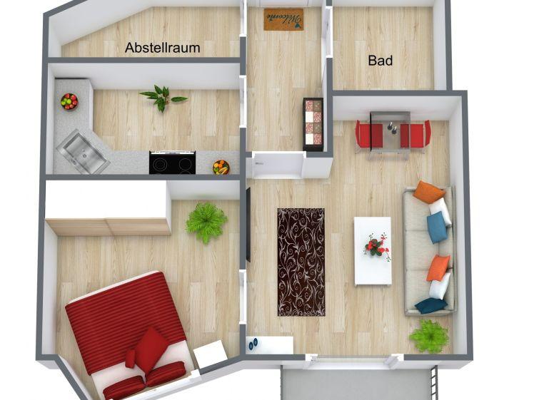 Schicke Wohnung mit Balkon und Fahrstuhl - Foto 1