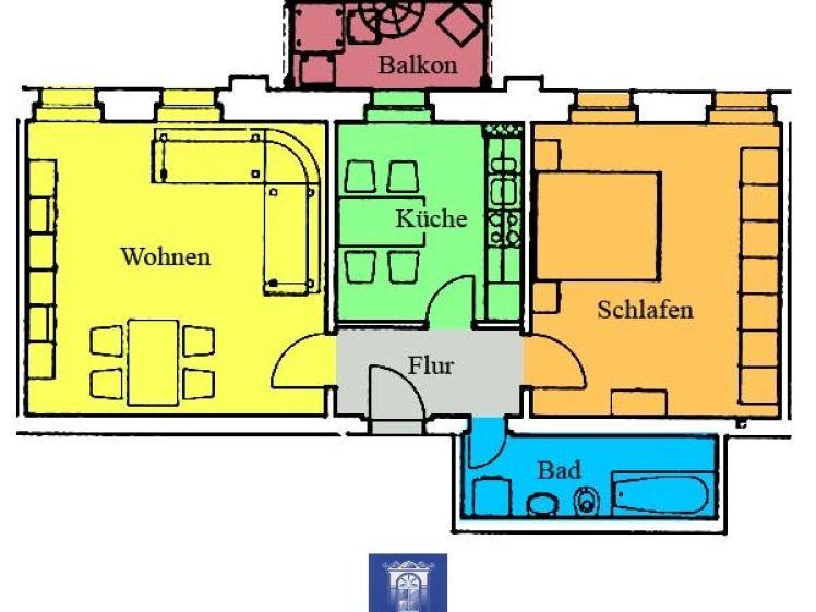 Zentral gelegene Wohnung mit Balkon, Bad mit Wanne und Wohnküche! - Photo 1