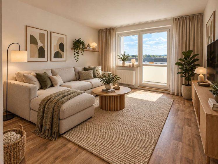 Sonnige Aussichten! Sanierte 3-Raum-Wohnung mit verglastem Balkon und Ausblick zum Sofortbezug - Foto 1