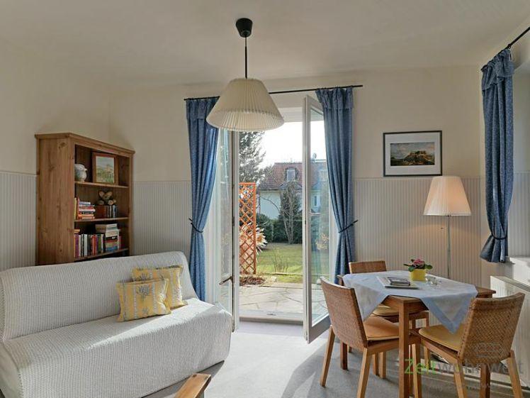(EF0763_M) Dresden: Hosterwitz/Pillnitz, ruhiges Apartment mit Gartenterrasse, WLAN, PKW-Stellplatz und Full-Service - Foto 1