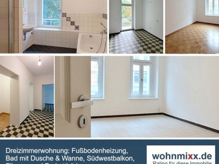 Dreizimmer, Küche, Balkon, Bad mit Du. & Wanne, FB-Heizung! - Photo 1