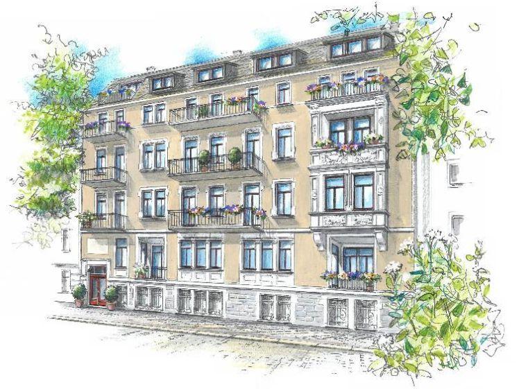 Leißnerstr. 24, Wohnung 8 ~~~ Einbauküche, Balkon, Bad mit Wanne und Dusche, Abstellraum, Haus mit Aufzug - Foto 1
