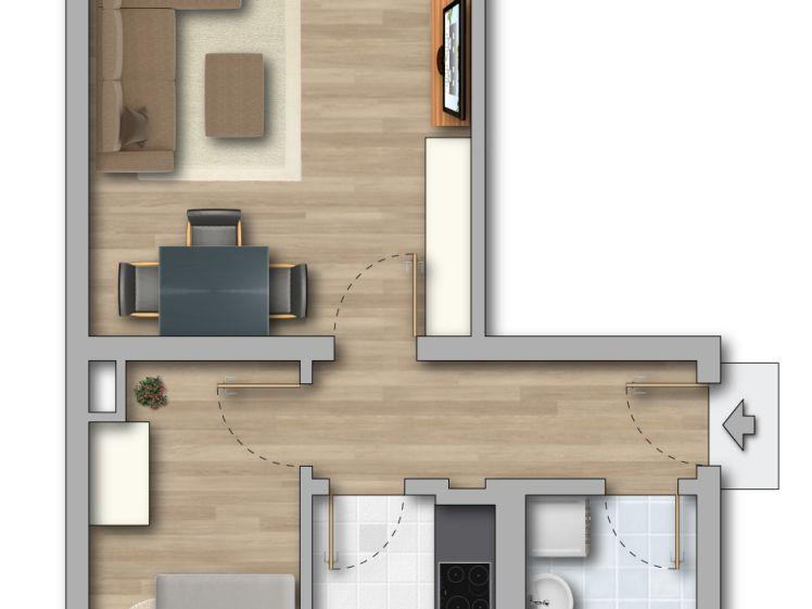 Gemütliche und moderne Zweiraumwohnung- alles neu! - Photo 1