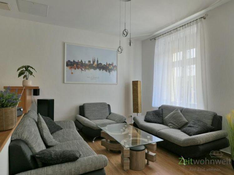 (EF1146_M) Halle: Innenstadt, kleine möblierte Wohnung mit PKW-Stellplatz und Balkon in ruhiger Seitenstraße - Foto 1