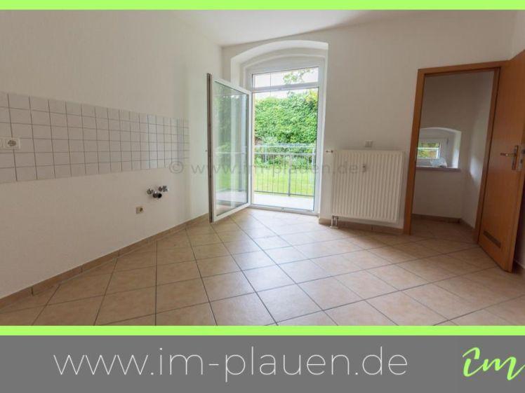 Balkon - Bad mit Fenster - Badewanne | 3-Zimmer-Wohnung Plauen Stadtmitte - Foto 1