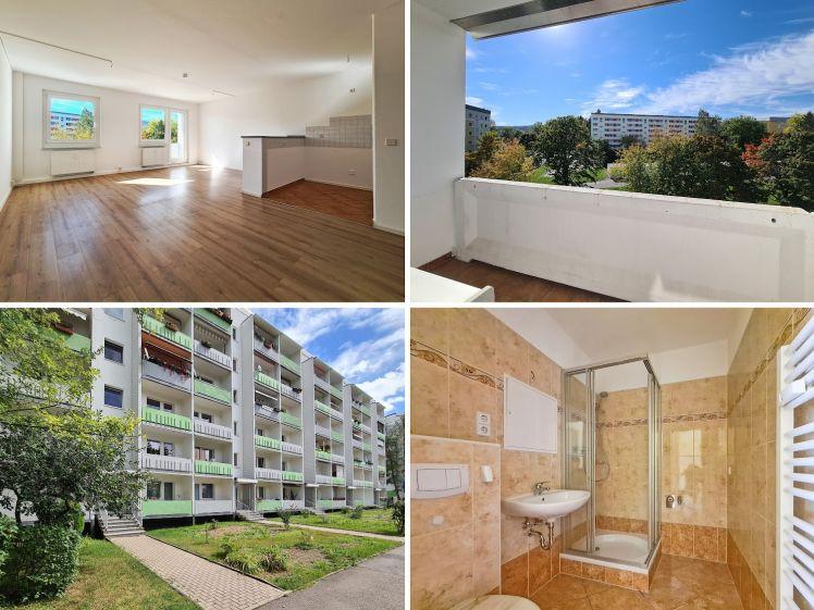2 Warmmieten frei*: Renovierte Balkonwohnung mit Aufzug, Duschbad & großem WZ - Foto 1