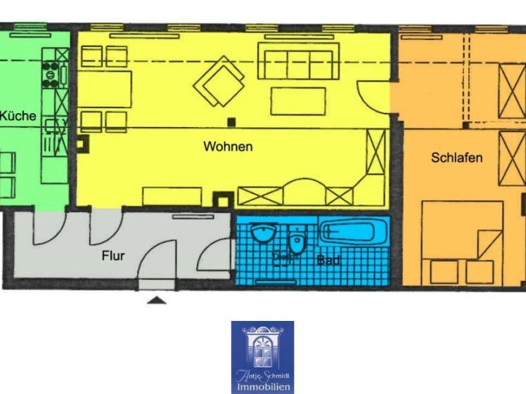 Helle Dachgeschosswohnung mit EBK! - Photo 1