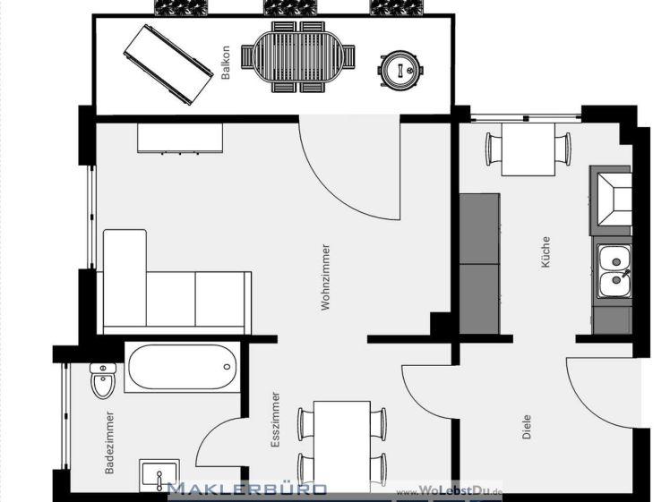 Appartement mit Balkon und Weitblick! - Photo 1