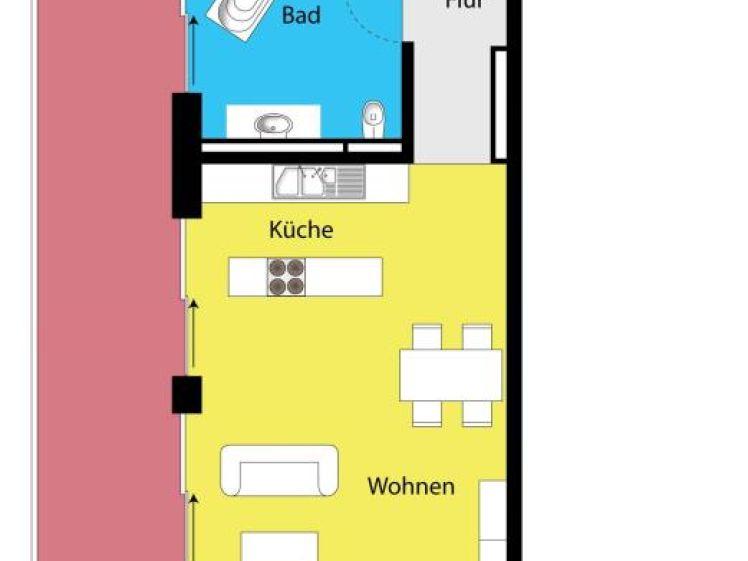 Dachtraum - Ruhig und grün! Große Terrasse, modernes Bad mit freistehender Wanne! - Foto 1