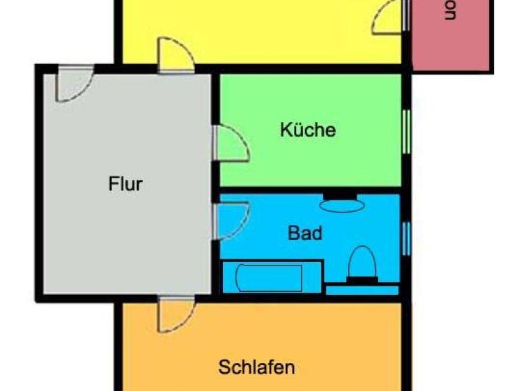 Individuell Wohnen im Dachgeschoss mit Balkon - Ruhige grüne Umgebung! - Photo 1