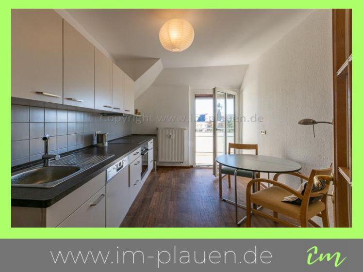 EBK – Balkon – Eiche Parkett | 4-Zimmer-Wohnung Plauen Seehaus - Photo 1