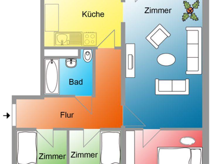 Erdgeschosswohnung mit Garten zur Alleinnutzung - Photo 1