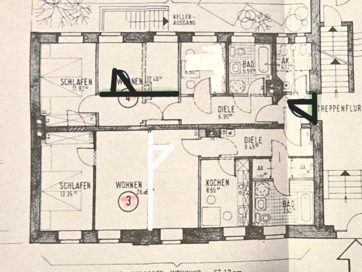 Renovierte 5-Raum-EG-Whg. nahe Zentrum - Foto 1