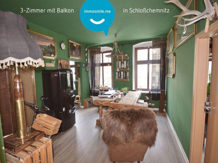 Laminat • 3-Raum • Aufzug • Bad mit Wanne • Schloß-Chemnitz • zentrumsnah • neuer Balkon! - Foto 1