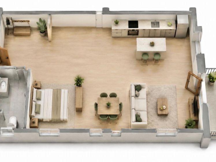 Moderne 1 Zimmer Wohnung mit Balkon - Photo 1