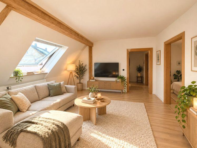 Erstbezug nach Modernisierung - DG-Wohnung in Steinmauern - Photo 1