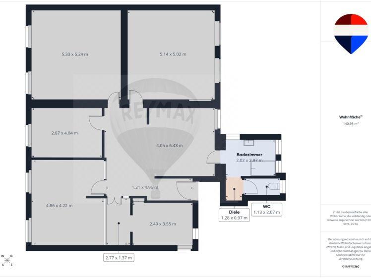 Dillingen-Saar: Charmante Altbauwohnung mit 141 m², 5 Zimmern, offener Küche und hohen Decken - Foto 1
