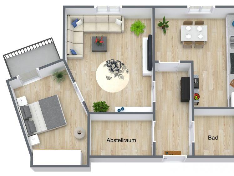 Schicke Single-Wohnung mit Balkon - barrierefrei - Foto 1