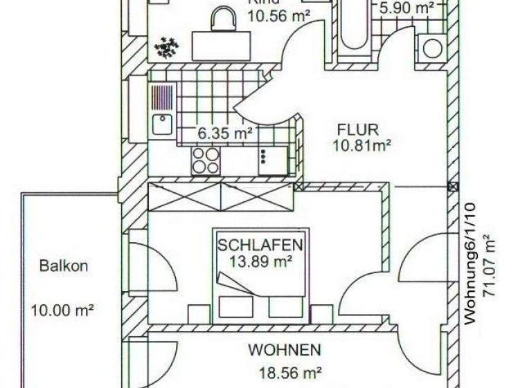 Geräumige 3-Zimmerwohnung in der Nähe vom Kulkwitzer See - Photo 1
