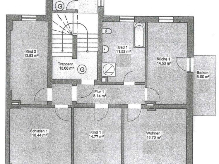 +++ Top geschnittene 4 - Zimmerwohnung mit Balkon +++ - Photo 1
