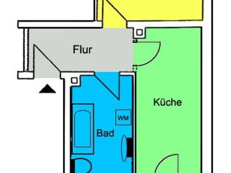 Döbeln! Erste eigene Wohnung? Balkon, separate Küche, Tageslichtbad mit Wanne! - Photo 1