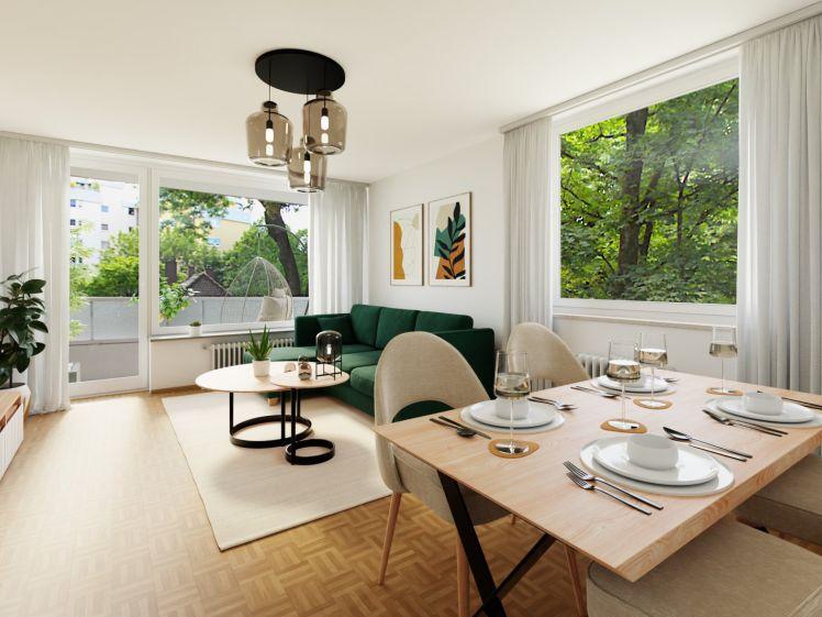 Für 2 Jahre zur Vermietung befristet! Möbel auf Anfrage - Attraktive Citywohnung mit Balkon, neue Fernwärme Hz, Vollwärmeschutz, in bester Wohnlage! - Photo 1