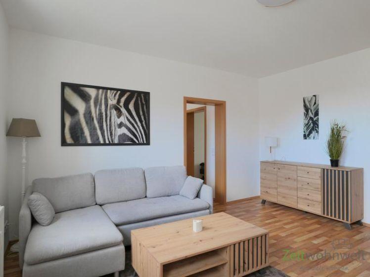 (EF1221_M) Halle: Trotha, helle, neu möblierte 3-Zimmer-Wohnung mit Waschmaschine, WLAN und PKW-Stellplatz - Foto 1