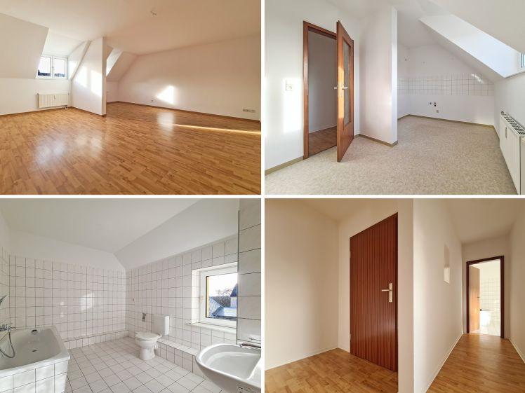 renovierte Dachgeschosswohnung mit großzügigen Wohnbereich, Tageslichtbad & Wohnküche - Foto 1