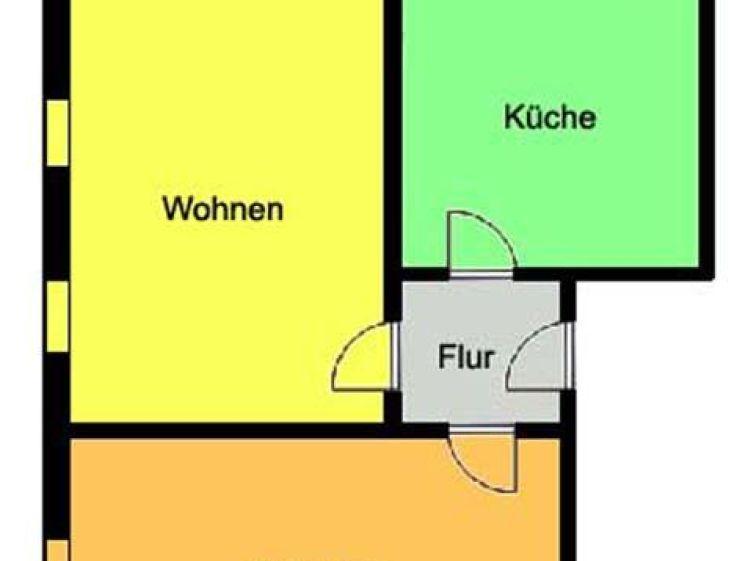 Optimal geschnittene 2-Zimmerwohnung in schöner grüner Umgebung! - Photo 1