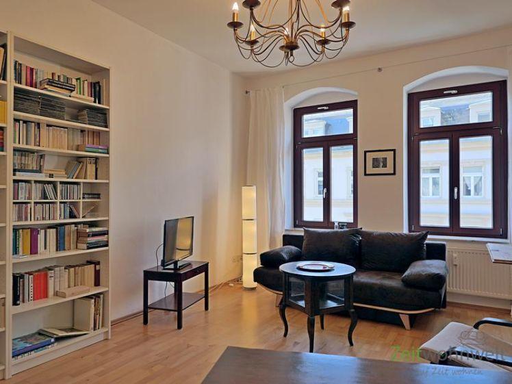 (EF0522_M) Dresden: Leipziger Vorstadt, möblierte 2-ZKB mit Parkett und ruhigem Sonnenbalkon, denkmalgeschütztes Haus - Foto 1