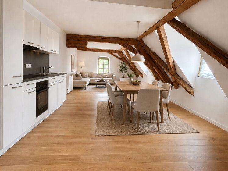 Großzügige 3-Zimmer-Dachgeschoss-Wohnung über 2 Etagen - Photo 1